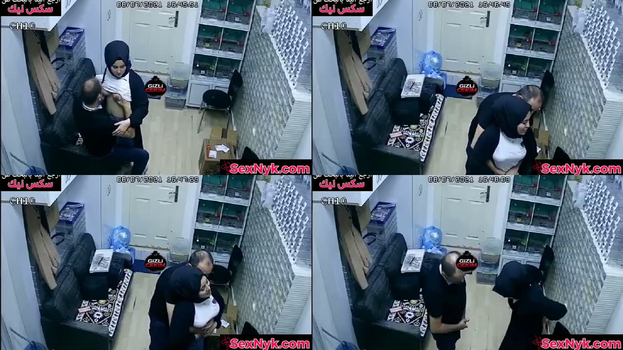 فيلم سكس محجبه مع مديرها في المكتب وتمص زبه
